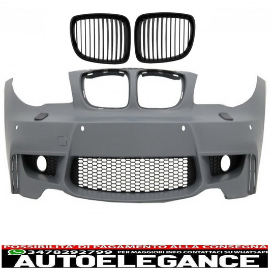 paraurti anteriore adatto per bmw serie 1 e81 e82 e87 e88 (2004-2011) design 1m