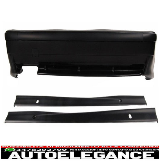 paraurti posteriore con minigonne laterali adatto per bmw e36 serie 3 (1992-1998) design m3