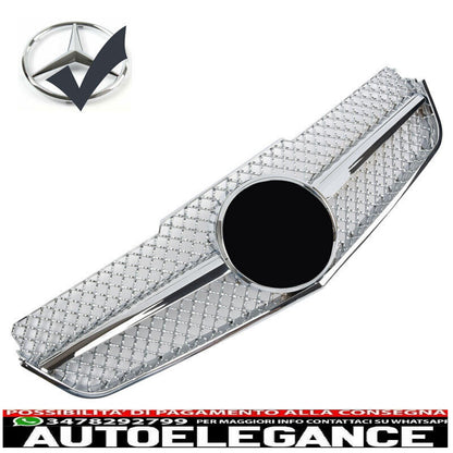 Sport radiator grille fits Mercedes W207 coupe convertible chrome 