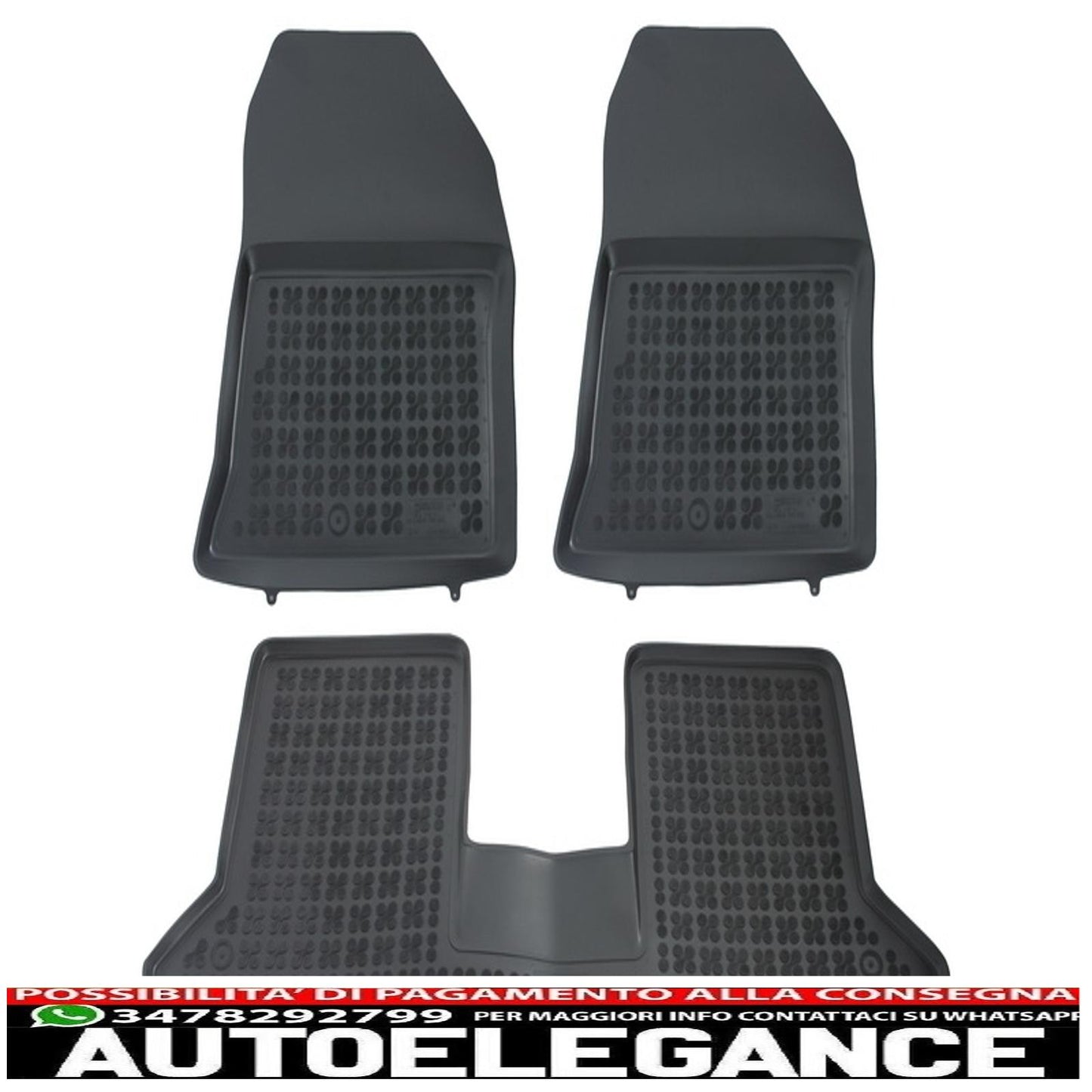 Black mat suitable for Dacia Dokker 2012-