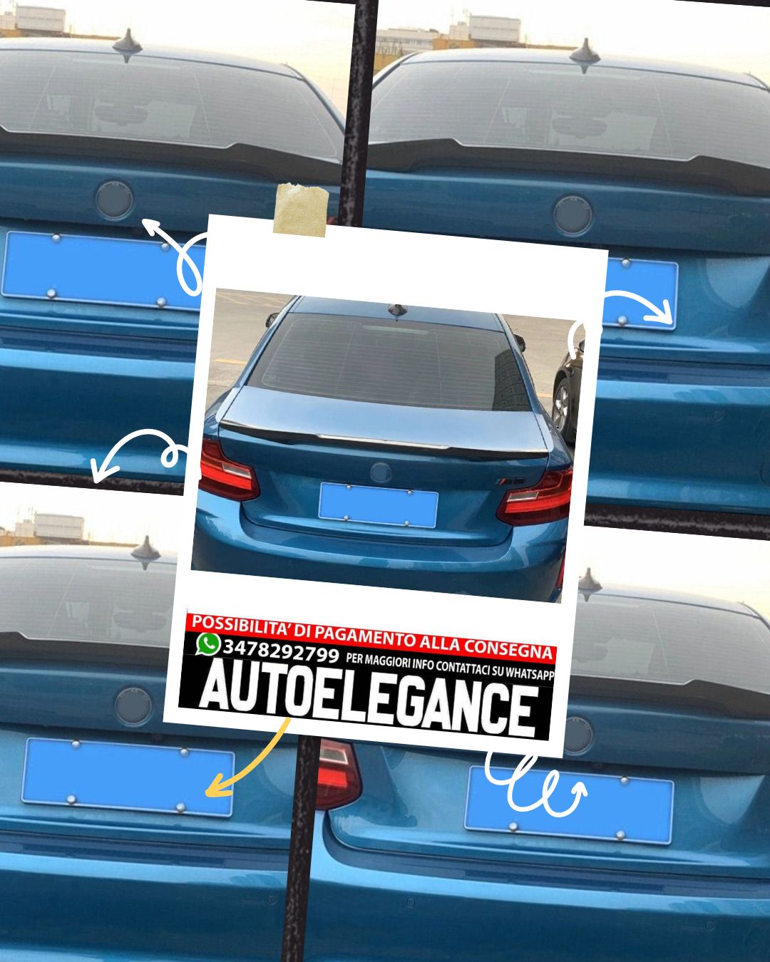 SPOILER adatto per BMW 2 F22 F87 2014-2021 coupe