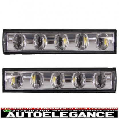 Chrome drl led daytime running lights suitable for mercedes g class w463 (1989-up) g65 design 