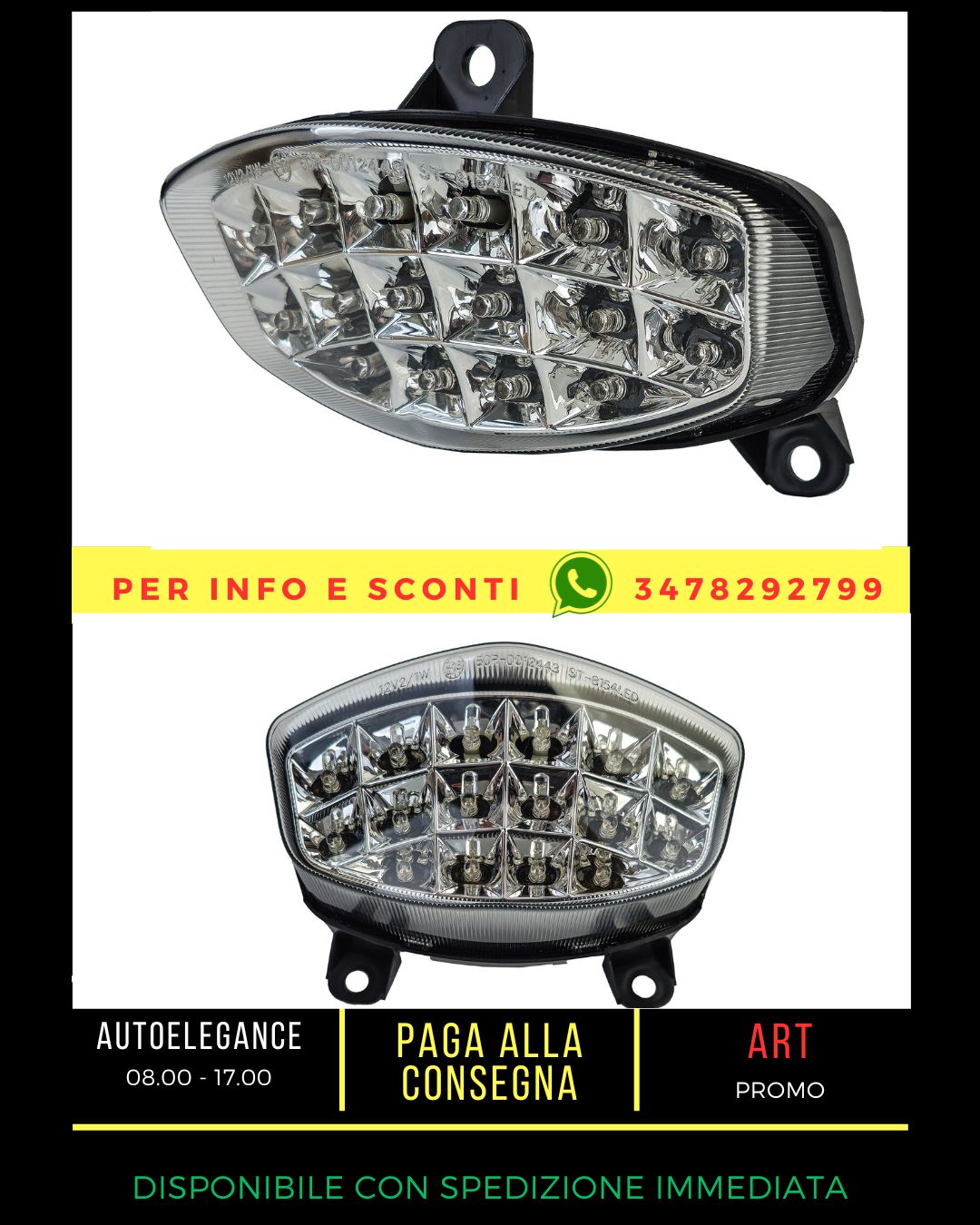 ✨Fanale in vetro trasparente per Hyosung Comet GT 125 250 650✨