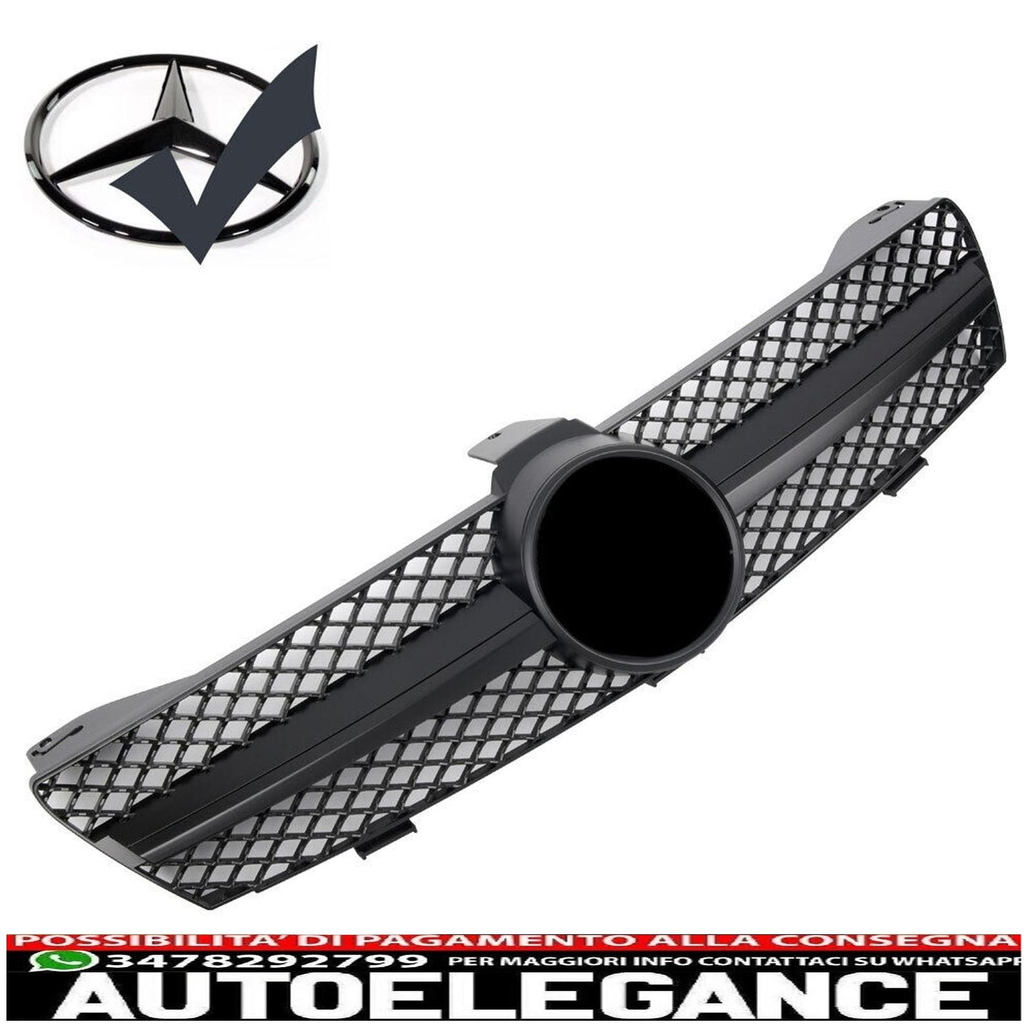 griglia sport griglia radiatore adatto per mercedes w219 cls 2004-2008 nero opaco-mostra il titolo originaletesto originalegrill sport kühlergrill passt für mercedes w219 cls 2004-2008 matt schwarz