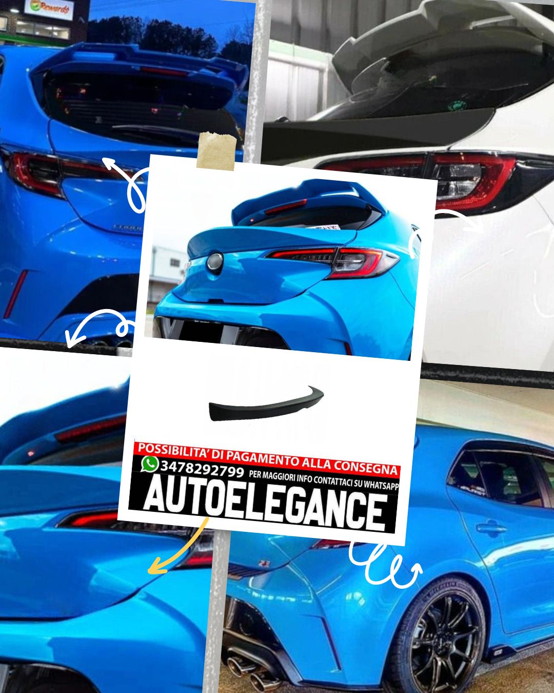SPOILER DE ARRANQUE adatto per Toyota Corolla 2018+