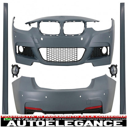 complete body kit with fog lamps suitable for bmw 3 series f30 (2011-2019) m-technik design