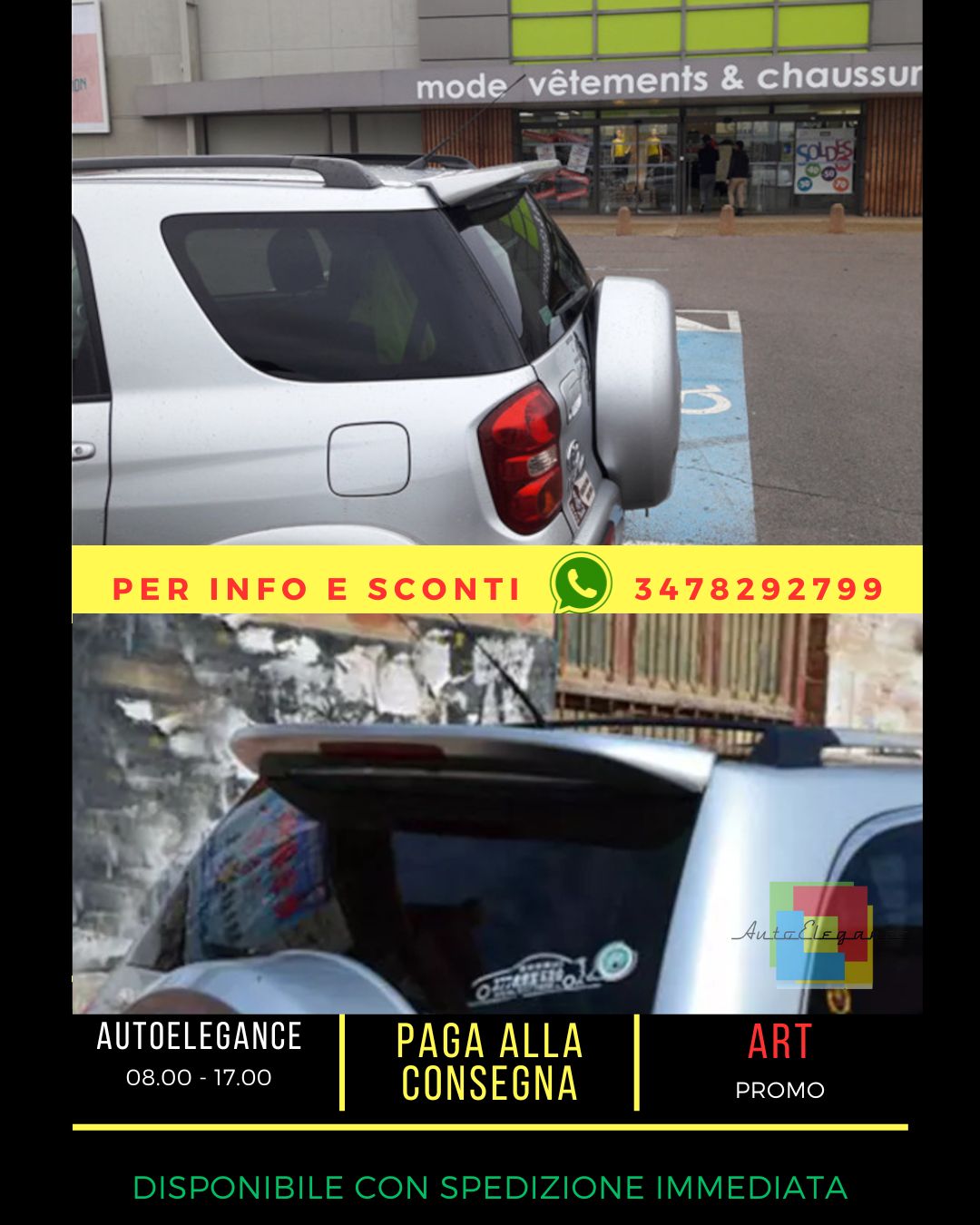🔥SPOILER ADATTO PER Toyota RAV4 2000-2005🔥