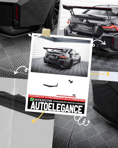 SPLITTER LATERALI POSTERIORI STREET PRO adatto per V.1 + FLAPS BMW M2 G87  (2023- )