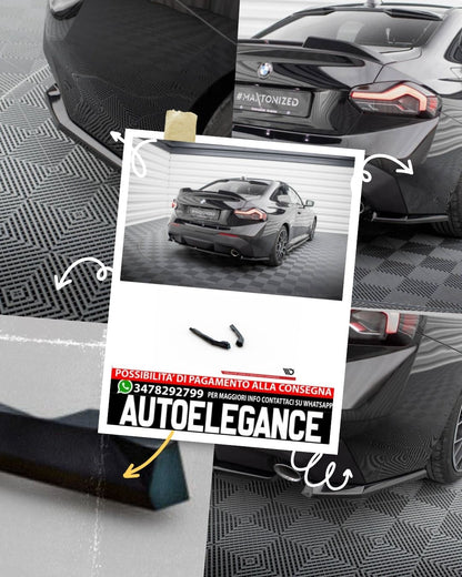 SPLITTER LATERALI POSTERIORI COMPATIBILE PER V.1 BMW 2 COUPE G42  (2021 - )