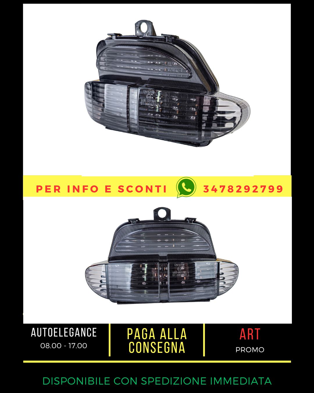 ✨Fanale in vetro trasparente fumo per Honda CBR 900 Fireblade SC33 98-99✨