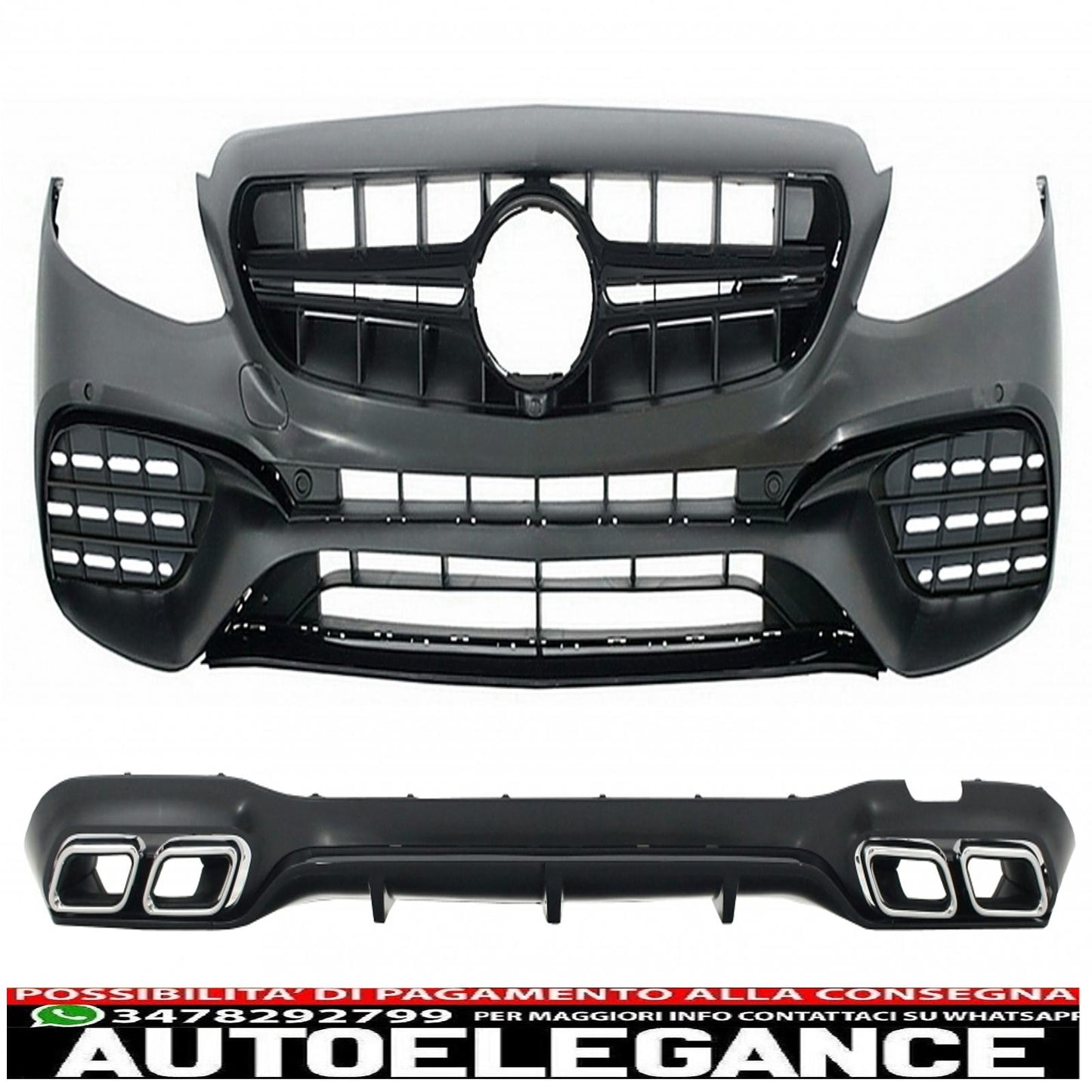 body kit suitable for mercedes e-class w213 (2016-2019) exhaust muffler tips design e63 