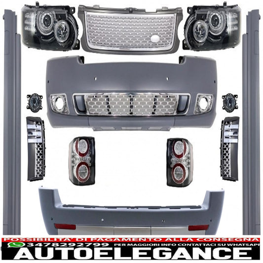 kit carrozzeria di conversione completo adatto per land rover vogue l322 (2002-2009) retrofit per il design autobiografico del restyling