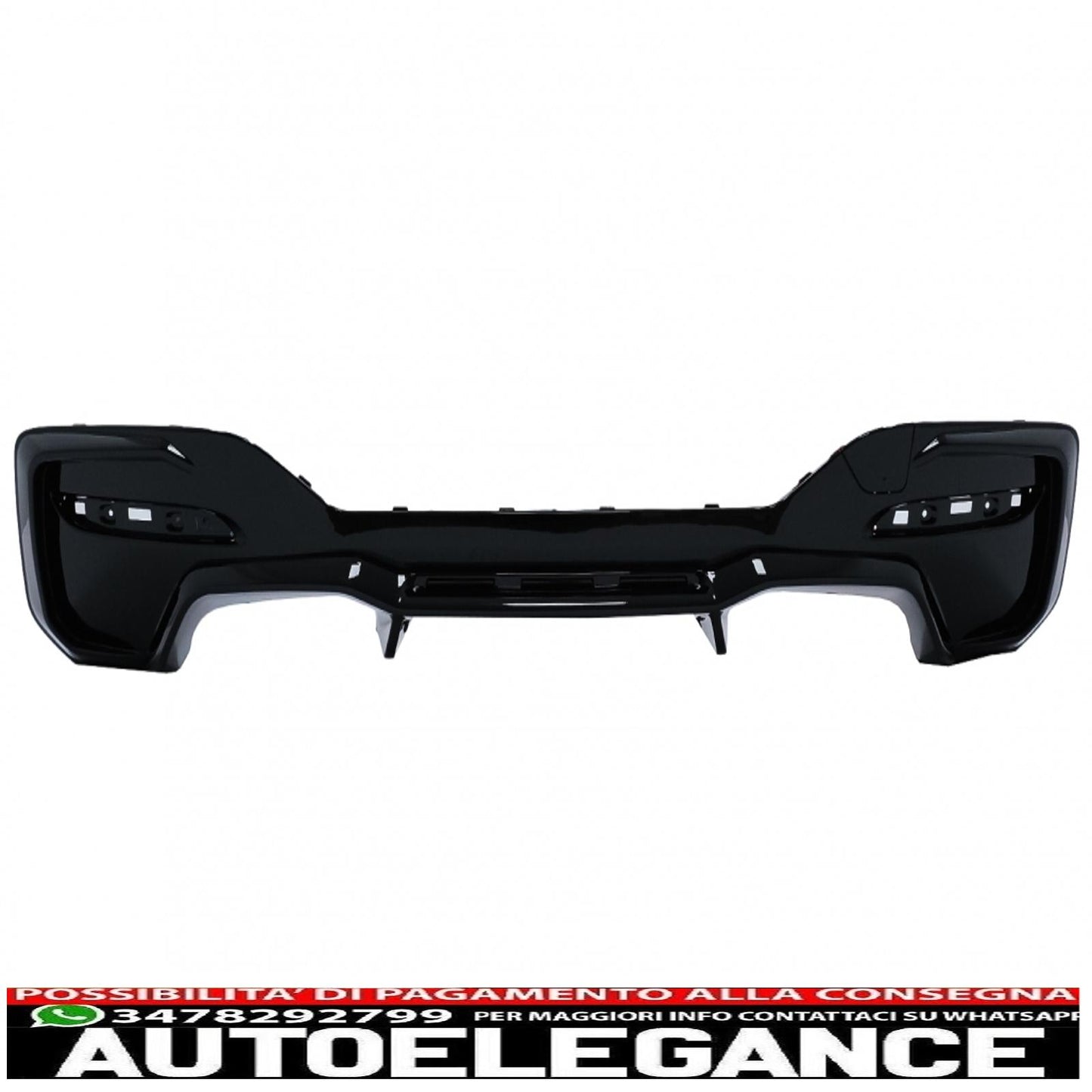 Diffusore mantovana spoiler paraurti posteriore adatto per bmw serie 1 f20 f21 lci (2015-06.2019) m2 design