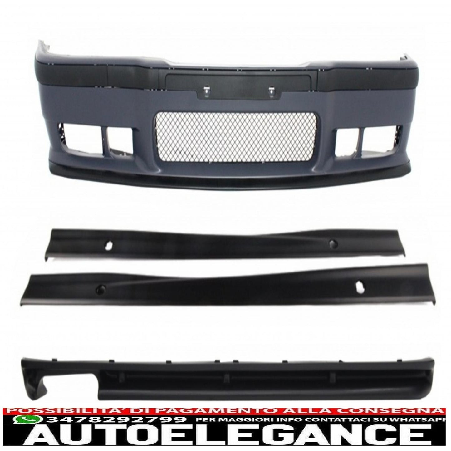 complete body kit suitable for bmw e36 3 series (1992-1998) m3 design 