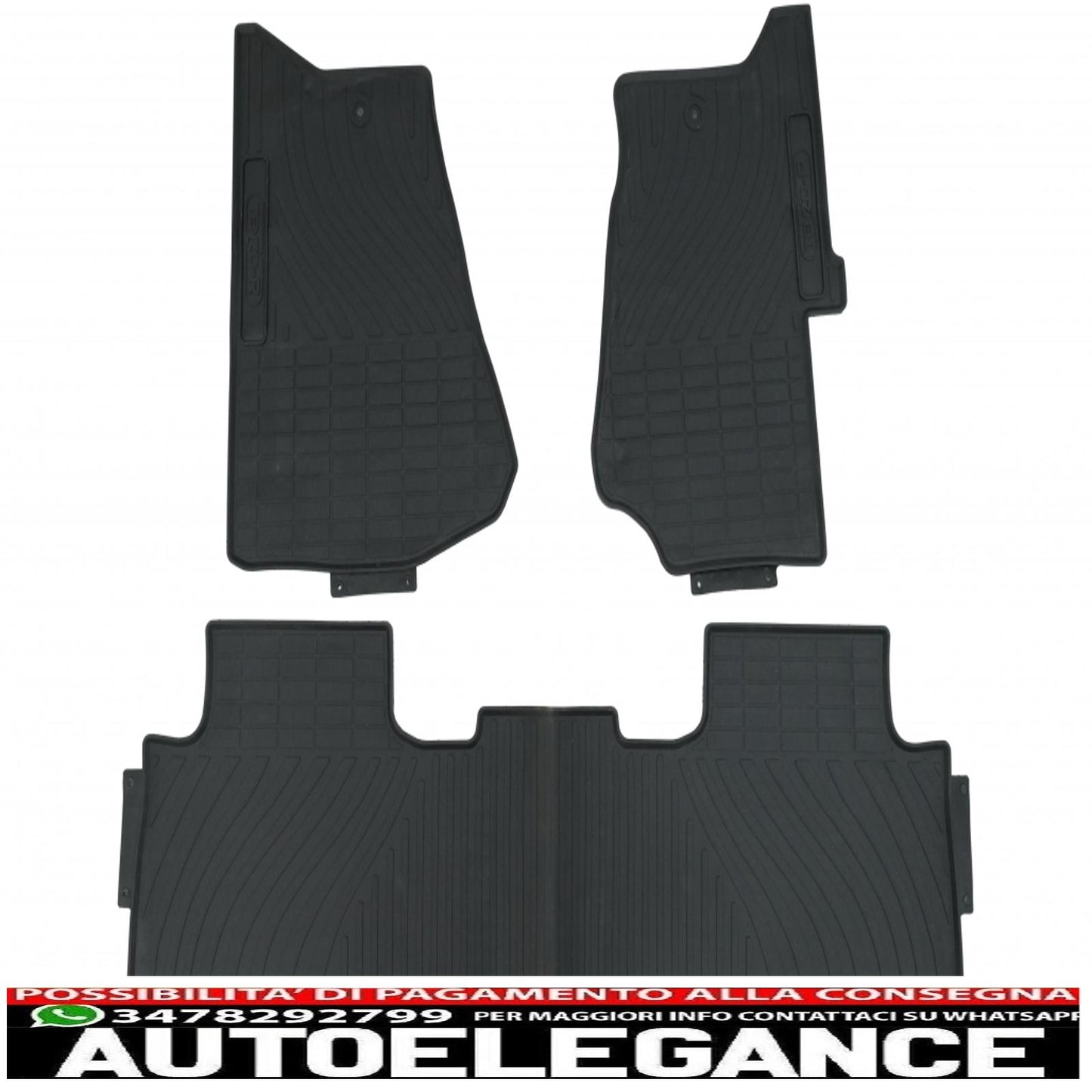 Premium tenzo-r black rubber floor mat suitable for Land Range Rover Sport L320 (2005-2013)