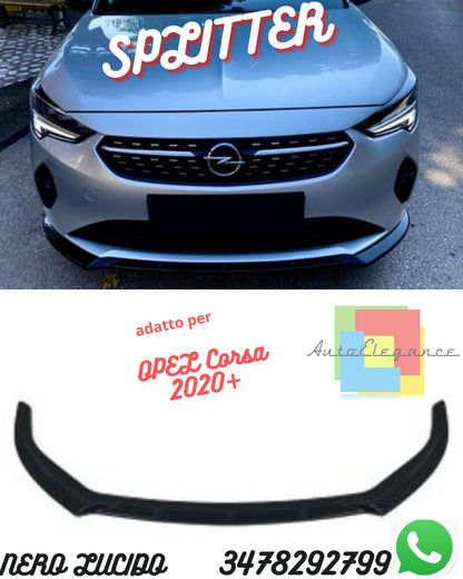 Splitter Anteriore OPEL Corsa 2020+ Con ABE TÜV