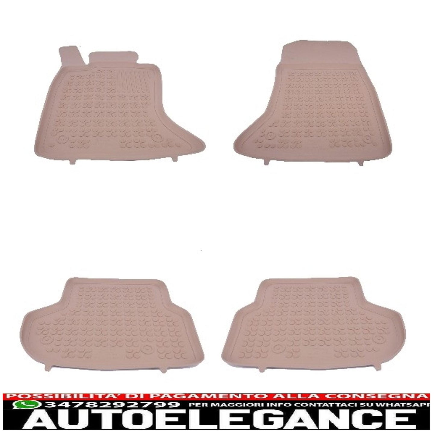 Beige rubber mat suitable for BMW 5 Series F10 F11 2013+