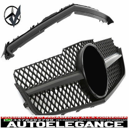 griglia sport griglia radiatore adatto per mercedes w207 e coupe cabrio nero opaco-mostra il titolo originaletesto originalegrill sport kühlergrill passt für mercedes w207 e coupe cabrio matt schwarz