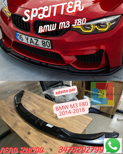 ⭐SPLITTER ADATTO PER ⭐⭐BMW M3 F80 2014-2018 ⭐⭐