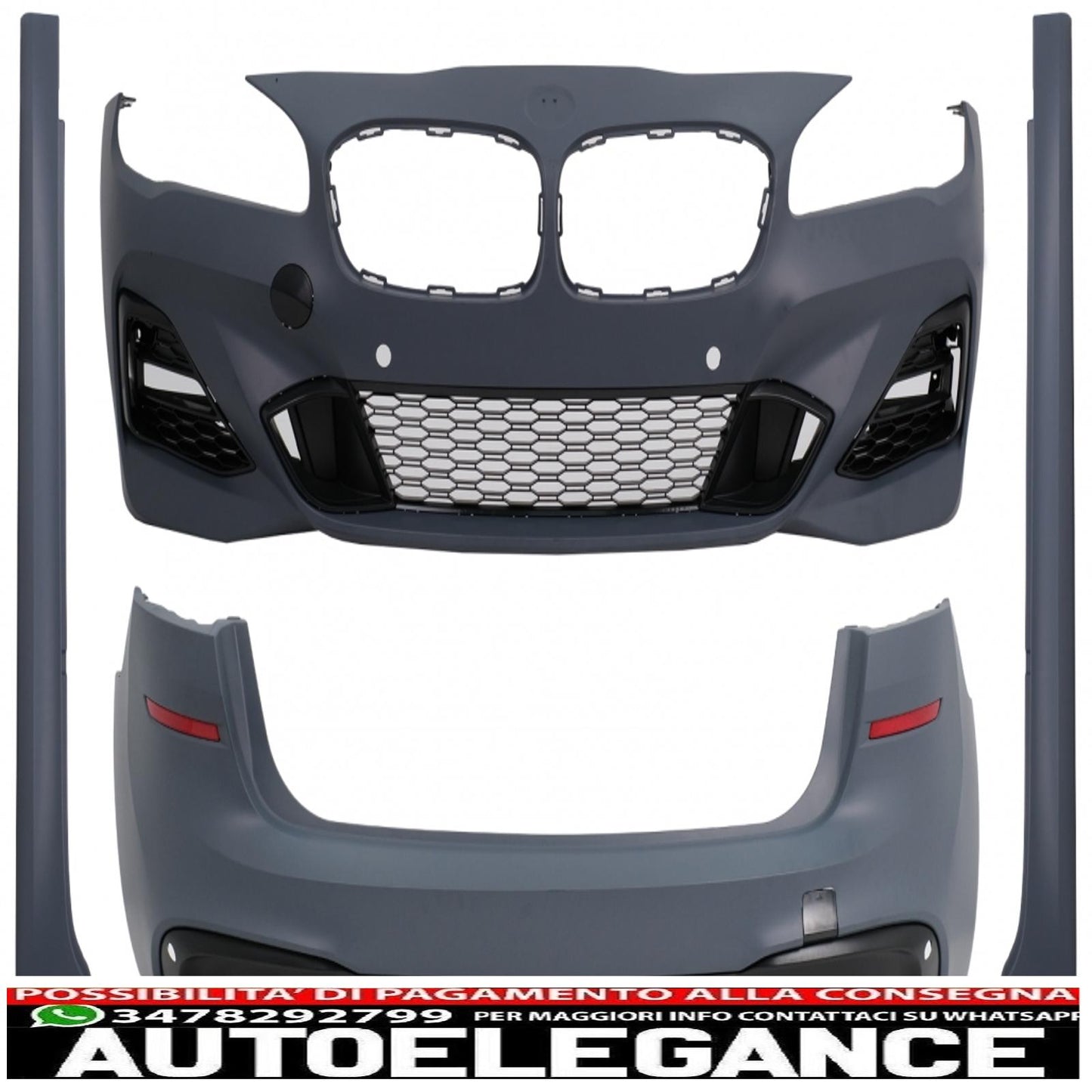 body kit suitable for bmw 2 series f45 lci active tourer (05.2017-12.2019) m-technik design 