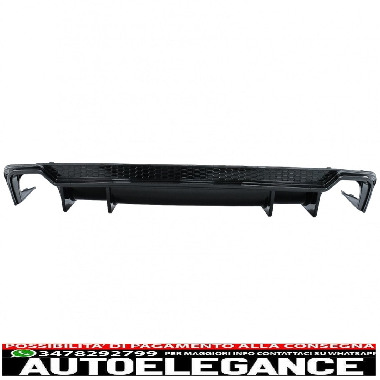 Diffusore d'aria per mantovana paraurti posteriore adatto per audi a5 f5 s-line (2017-2019) design rs5