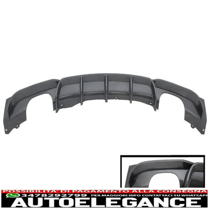 Paraurti posteriore spoiler mantovana diffusore doppia uscita carbonio adatto per bmw serie 3 f30 f31 (2011-2019) limousine touring m design