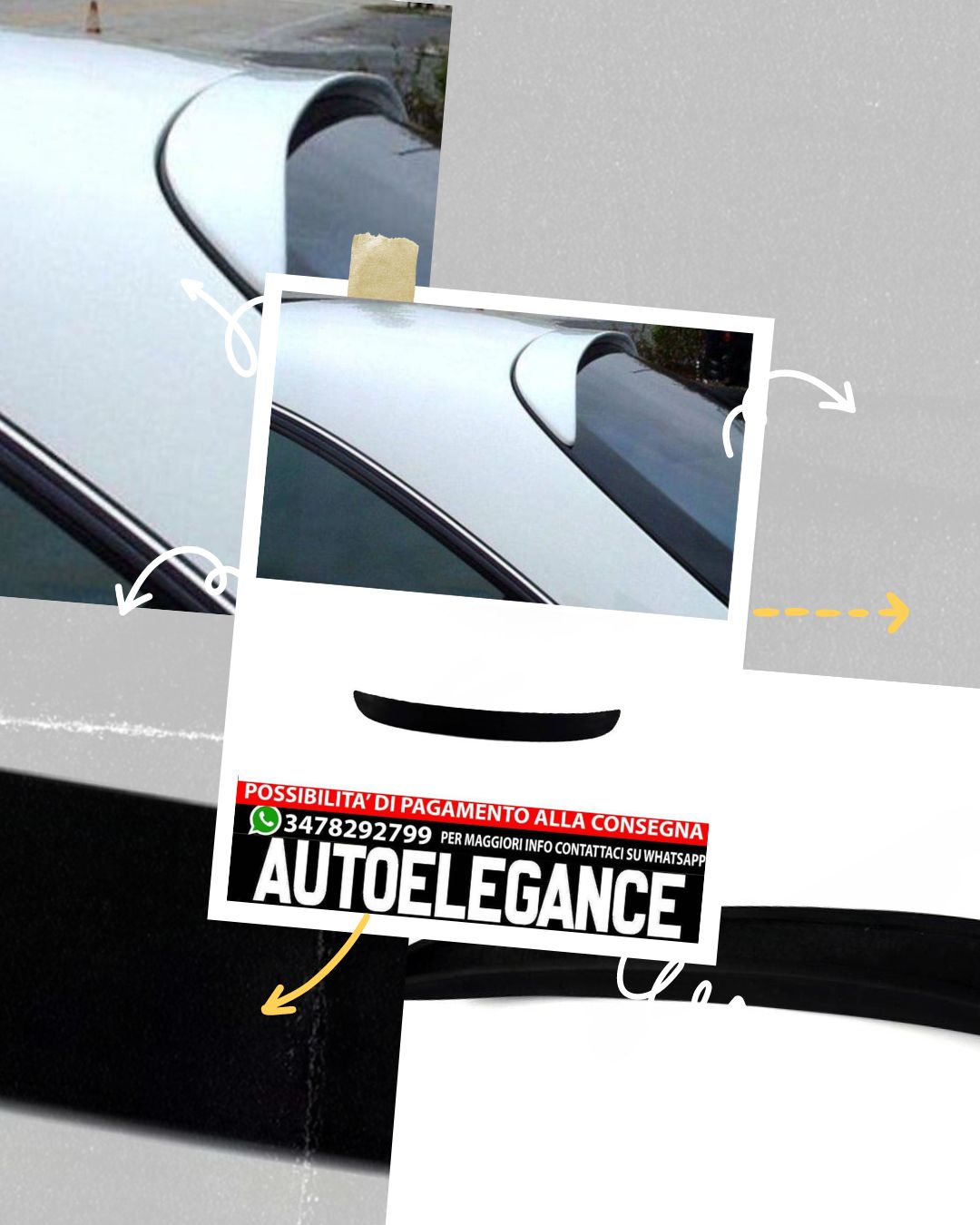 SPOILER PER IL FINESTRINO per Mercedes CL W215 1998–2006