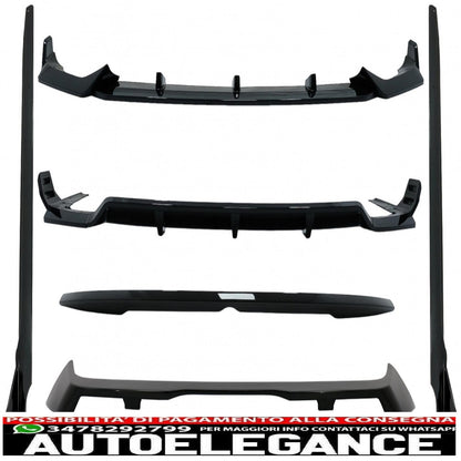 aerodynamic body kit suitable for bmw x7 g07 (2018-up) m-tech black knight design piano black 