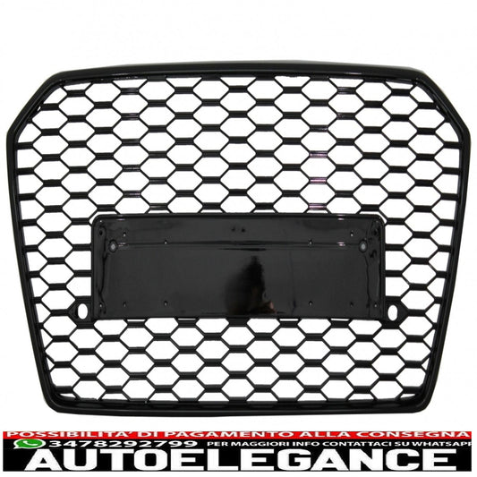 front grille suitable for audi a6 c7 4g facelift (2015-2018) rs6 design