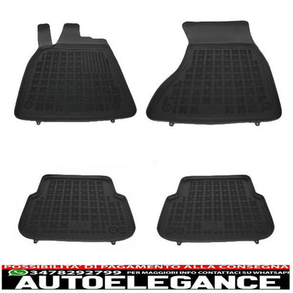 black rubber mat suitable for audi a6 c7 4g limousine (2011-2018) a7 4g sportback (2010-2017)
