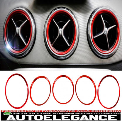 anello telaio ventilazione rosso adatto per mercedes classe a w176 classe b w246 classe cla c117 classe gla x156 AUTOELEGANCERICAMBI