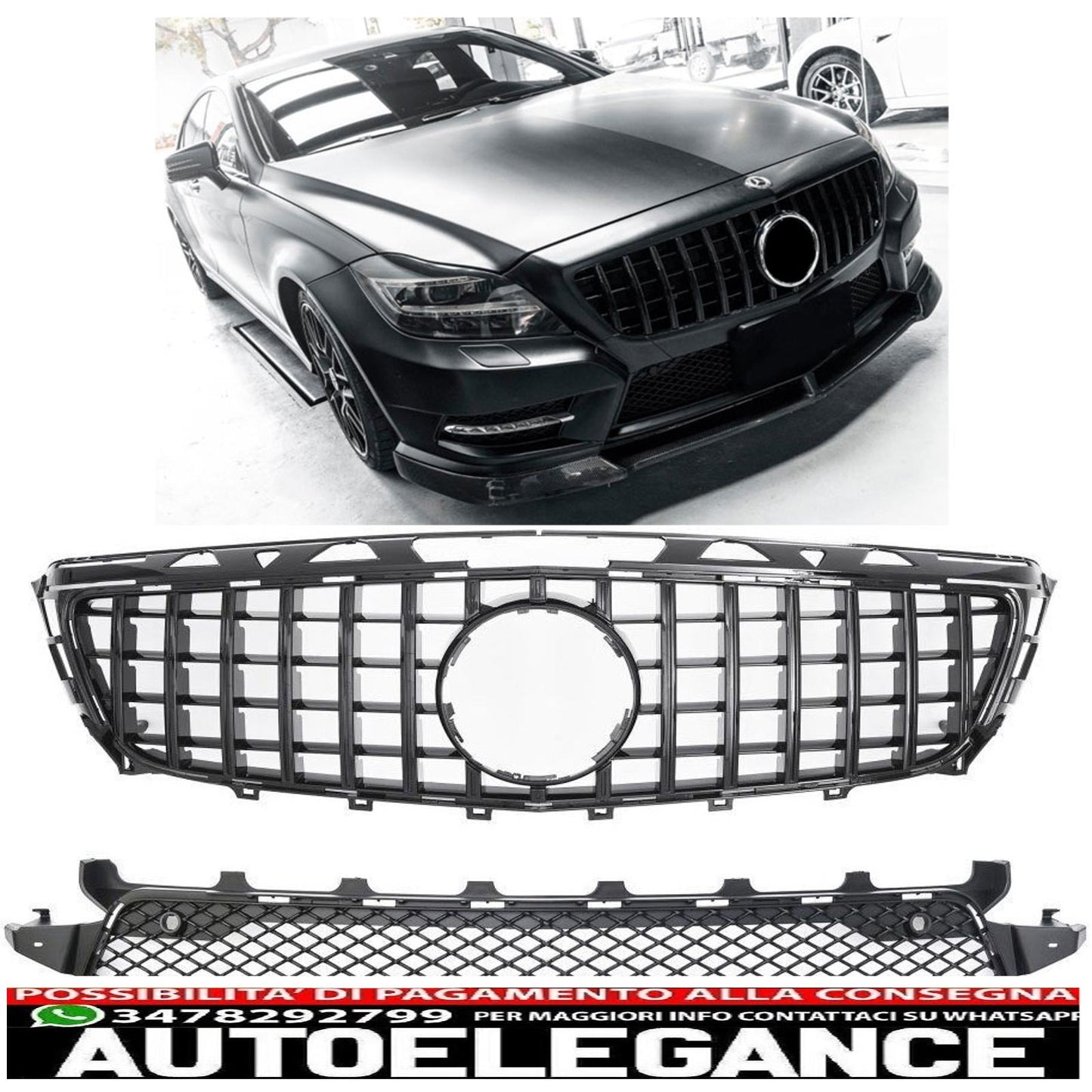 griglia radiatore sport panamericana gt adatta per mercedes w218