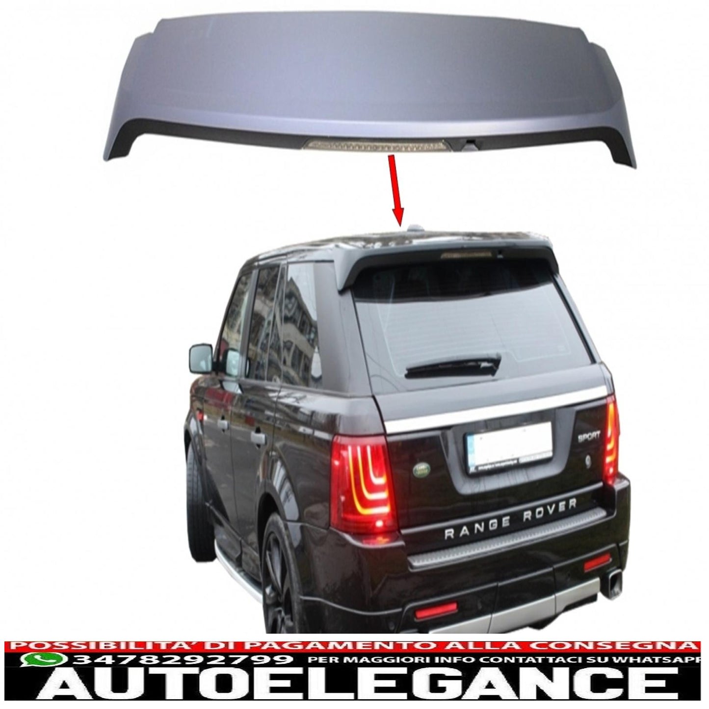 roof spoiler suitable for land rover sport l320 (2005-2008) autobiography design