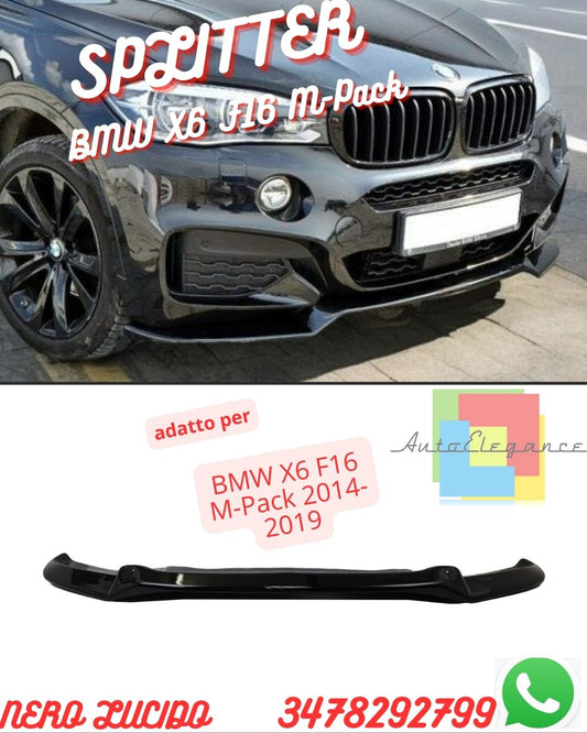 SPLITTER ADATTO PER ✨✨BMW X6 F16 M-Pack 2014-2019✨✨