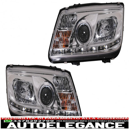 daytime running lights suitable for vw bora (09.1998-05.2005) chrome 