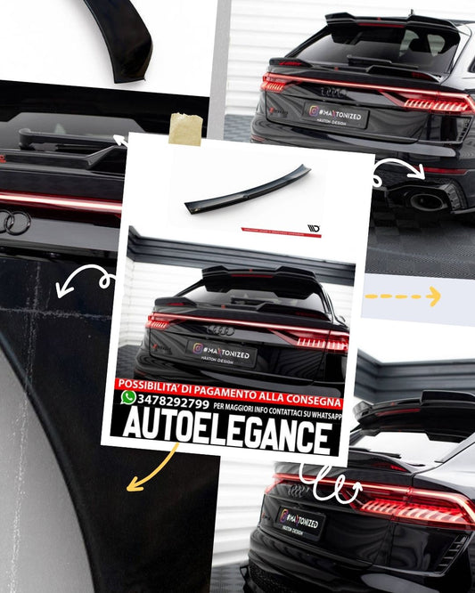 TAPPO SPOILER INFERIORE 3D compatibile per  AUDI RSQ8 / SQ8 / Q8 S-LINE MK1