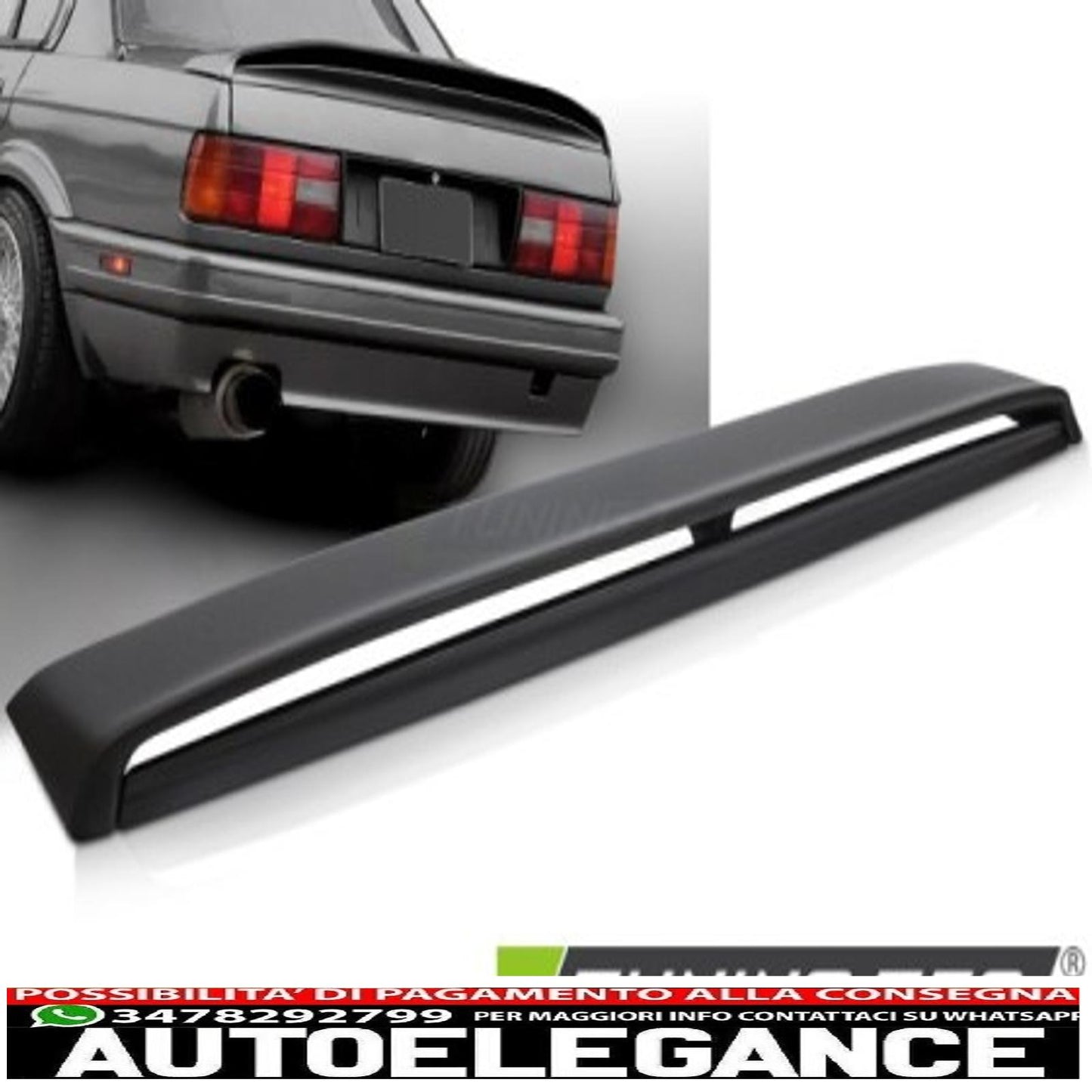 Sport Style 2 Trunk Spoiler Fits For BMW E30 82-90