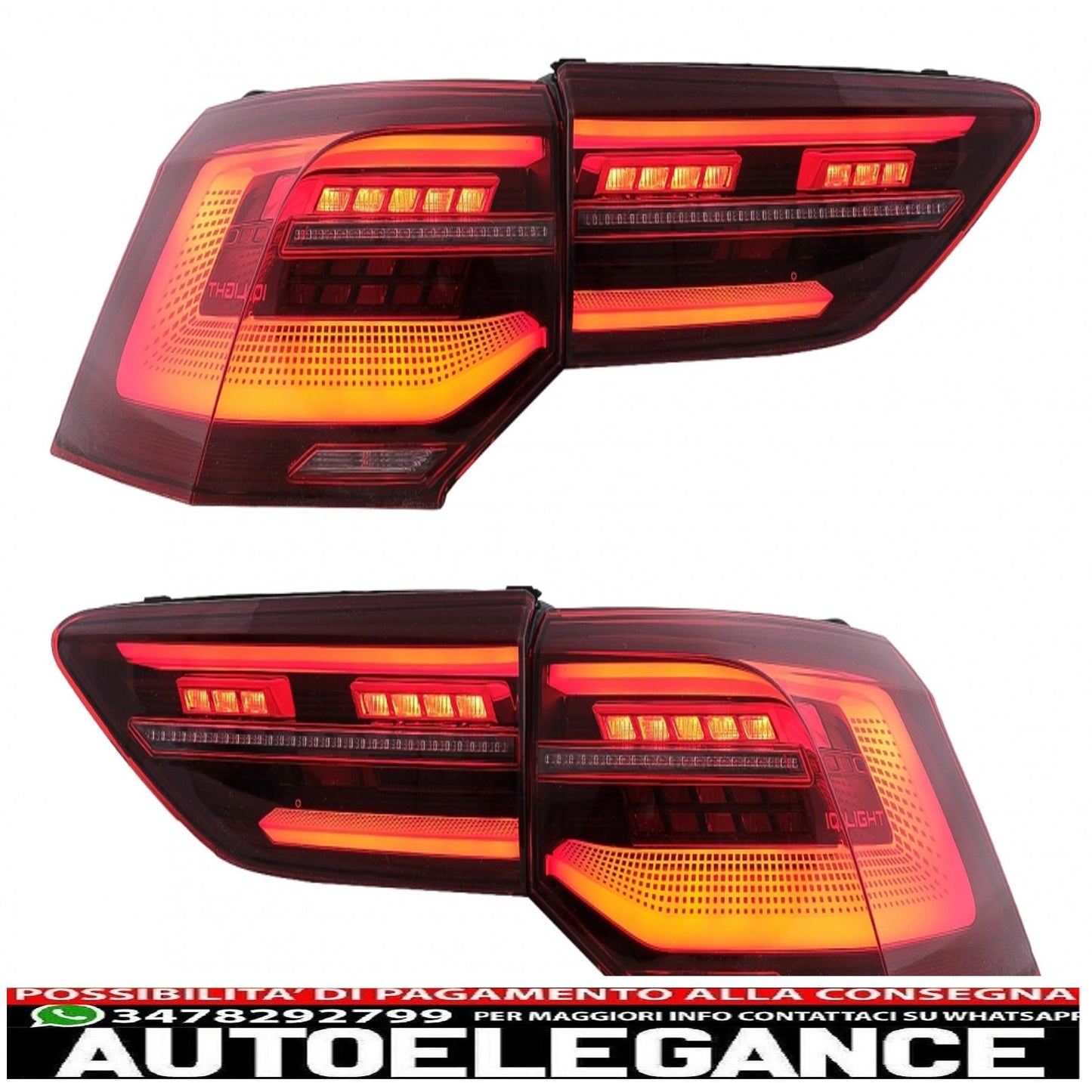 full led rear lights suitable for vw golf viii hatchback mk8 mqb (2020-up) dynamic sequential cornering lights