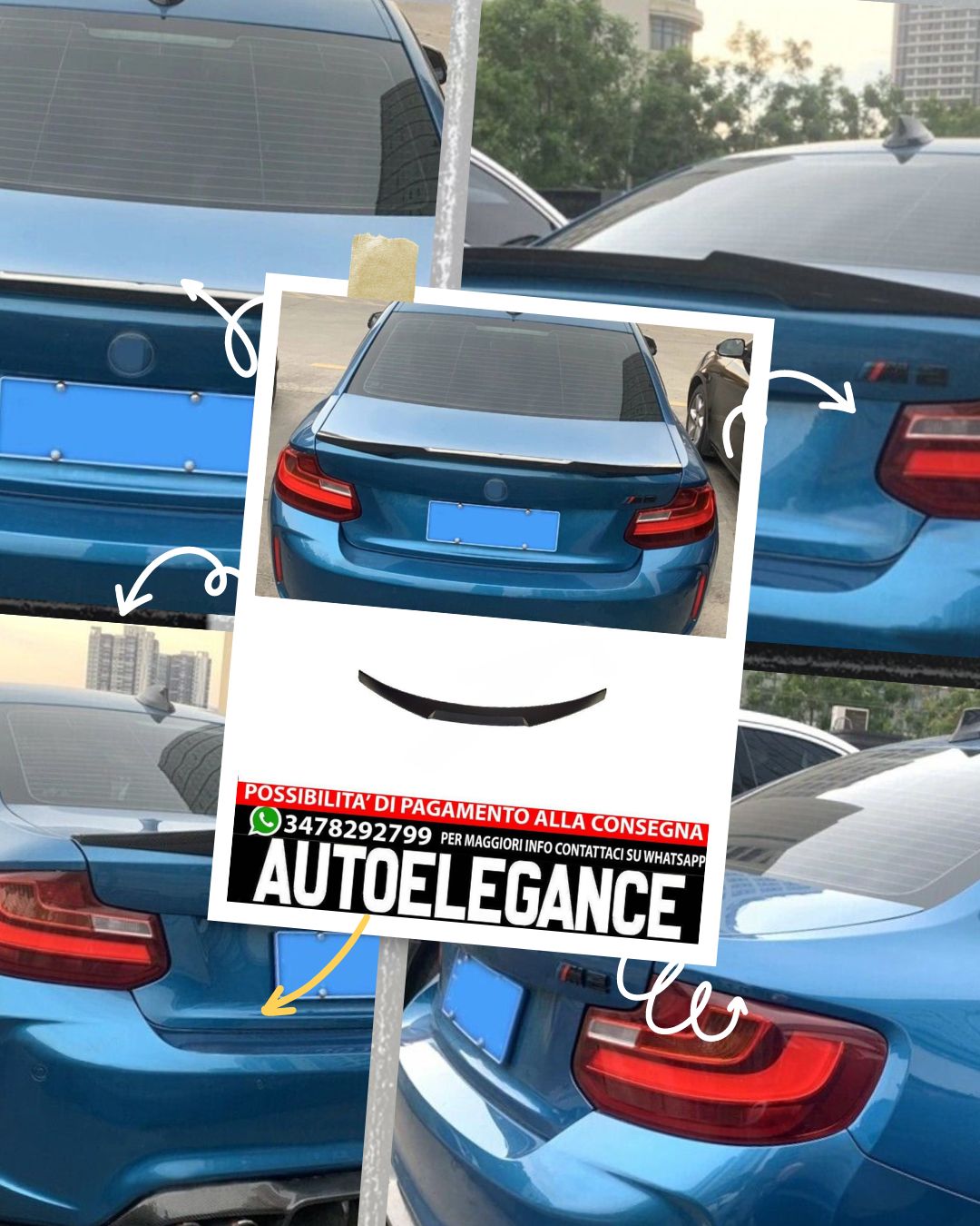 SPOILER adatto per BMW 2 F22 F87 2014-2021 coupe