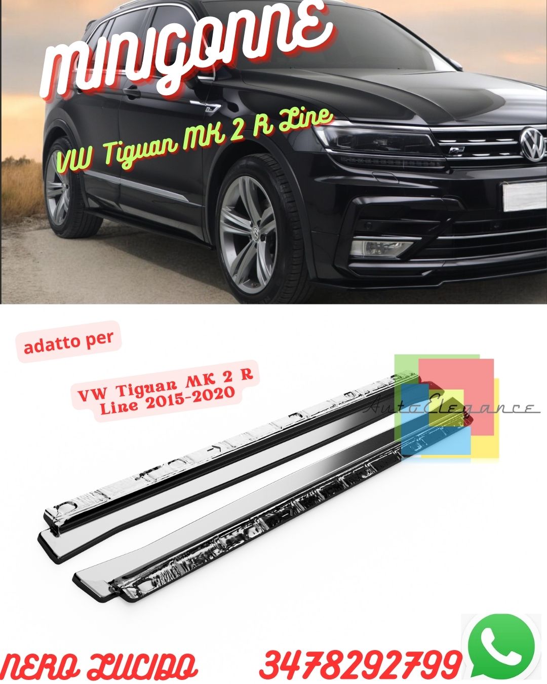 ✨Side Skirts VOLKSWAGEN Tiguan MK 2 R Line 2015-2020✨ 