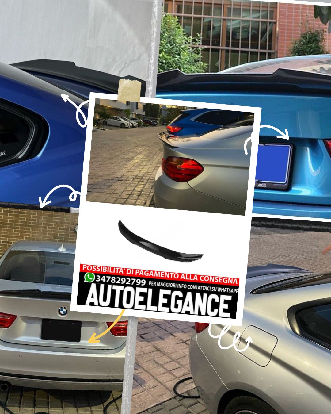 SPOILER suitable for BMW 4 F36 2014-21 Gran Coupe