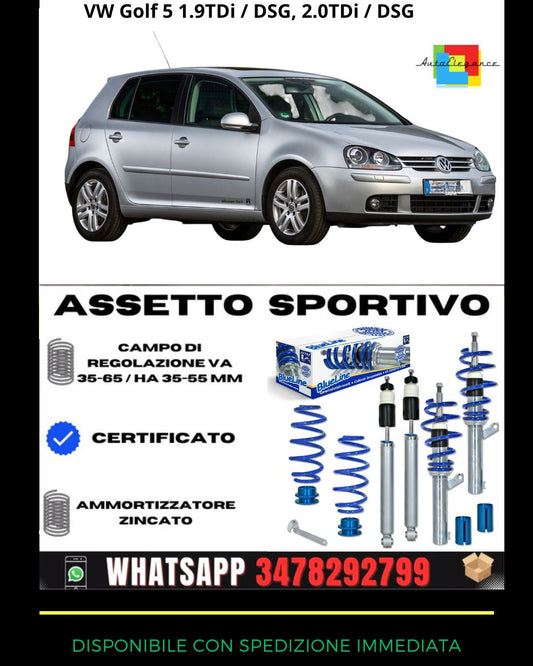 🔥Assetto sportivo ADATTO PER VW Golf 5 1.9TDi / DSG, 2.0TDi / DSG🔥