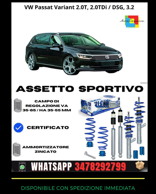 🔥Assetto sportivo PER VW Passat 3C Variant 2.0T, 2.0TDi / DSG, 3.2🔥