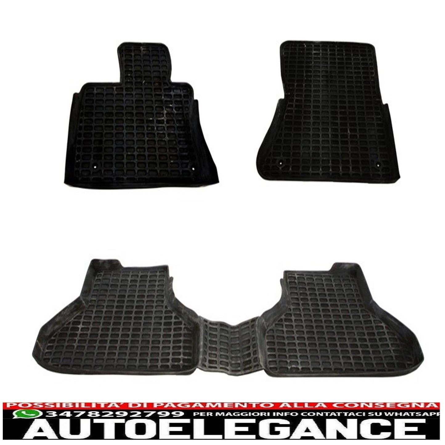 Rubber mats suitable for BMW X6 E71 (2008-2014) black
