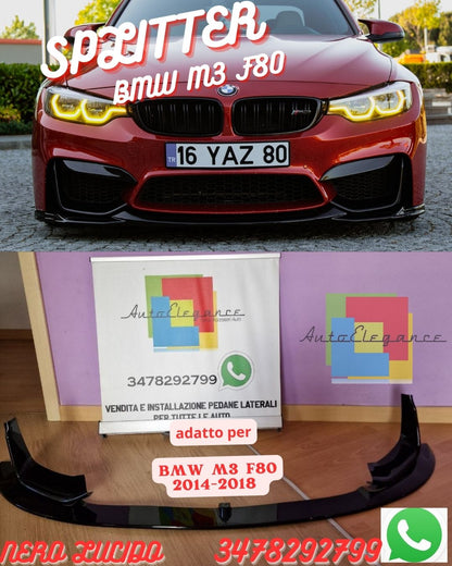 ⭐Splitter suitable for BMW M3 F80 2014-2018 ⭐ 
