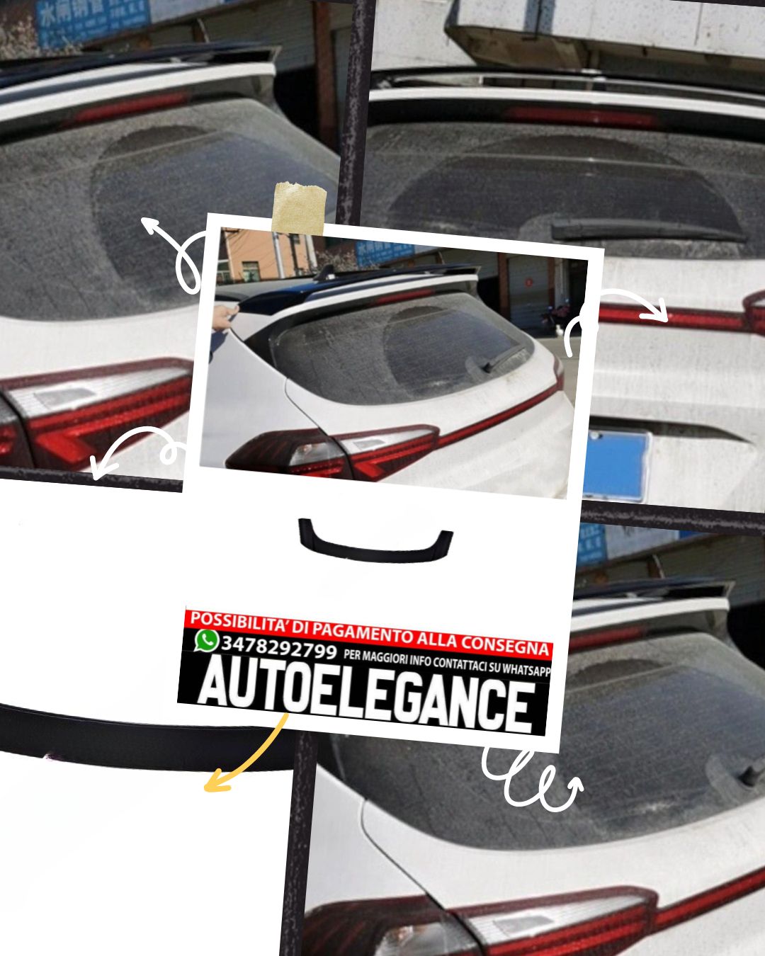 SPOILER adatto per Hyundai Tucson 2015-2020