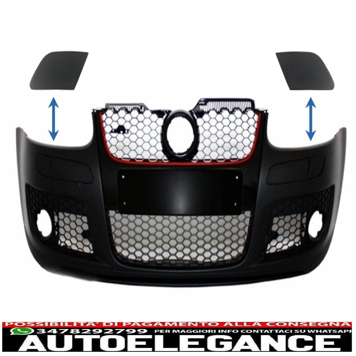 sra coperture adatte per paraurti anteriore vw golf mk5 v 5 (2003-2007) gti design