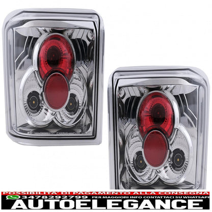 rear lights suitable for vw t4 transporter caravelle multivan (1990-03.2003) chrome