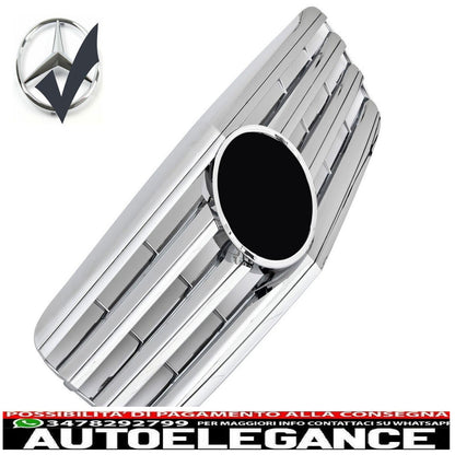 griglia sport griglia radiatore adatto per mercedes w211 s211 e 04/2006-2009 cromo-mostra il titolo originaletesto originalegrill sport kühlergrill passt für mercedes w211 s211 e 04/2006-2009 chrom