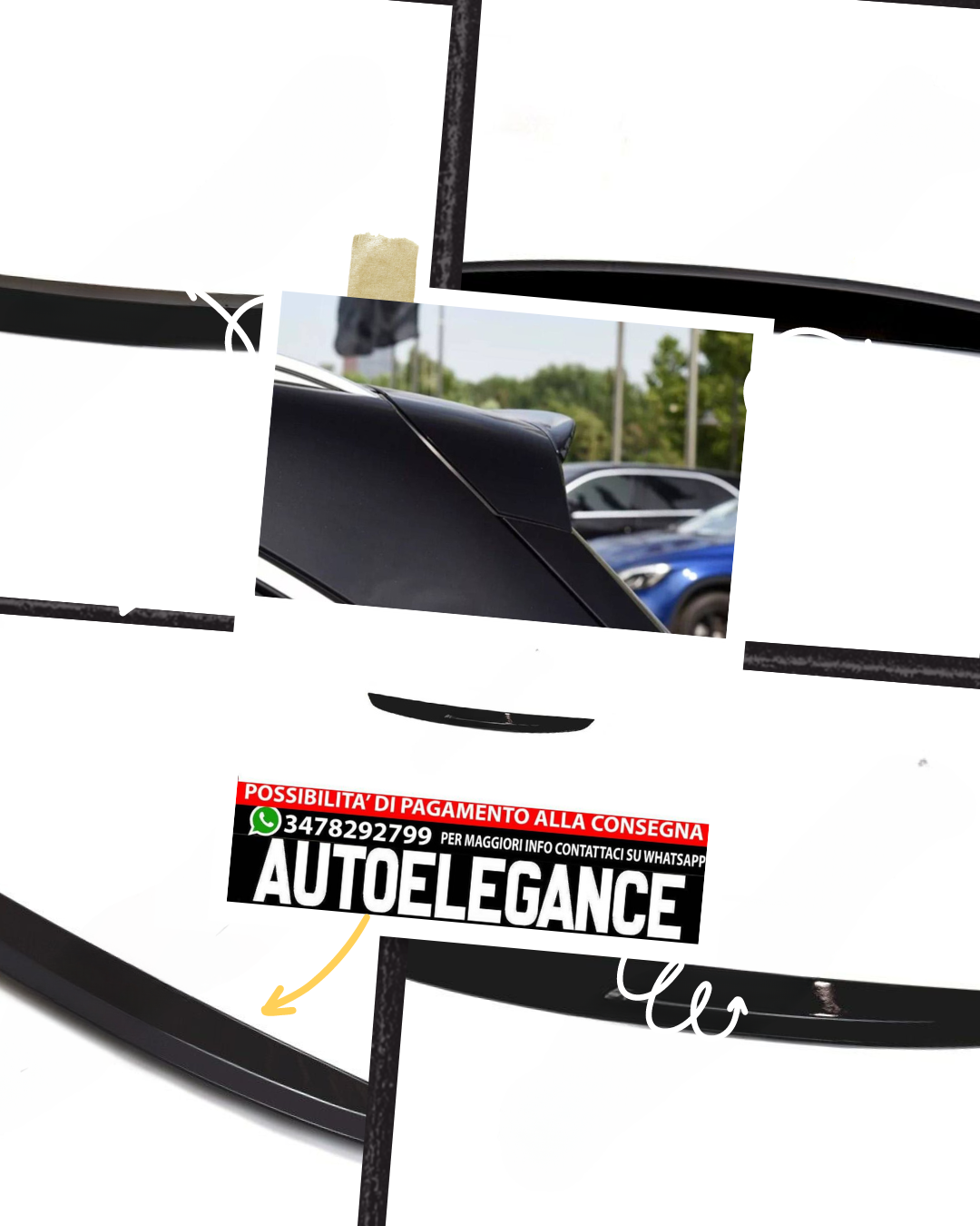 SPOILER adatto per Mercedes GLC X253 2015+